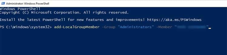 Create-admin-through-powershell