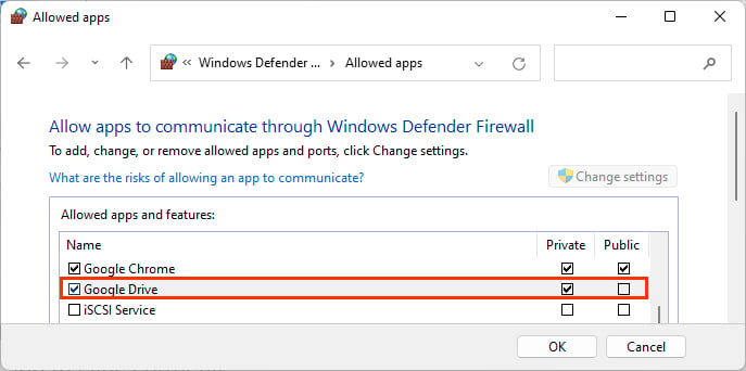 Enable-Google-Drive-checkbox-in-Windows-Defender-Firewall