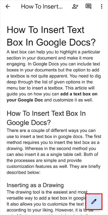 Google-Docs-Mobile-Textbox-Pencil-Icon