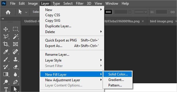 New-Solid-Fill-Layer