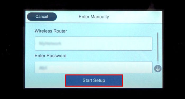 Start Setup WiFi for Printers