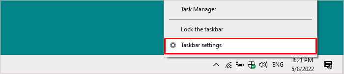 Taskbar-settings