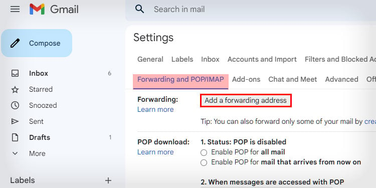 add-forwarding-addtress