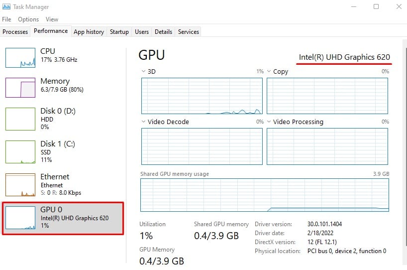 check GPU task manager