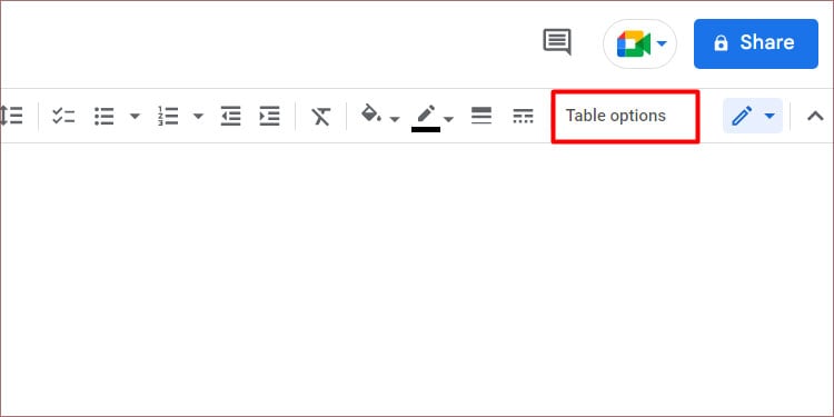 click-on-table-option