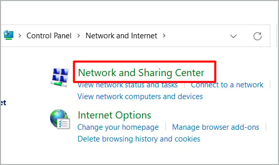 network-and-sharing-center