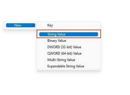 new-string-value