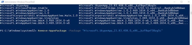 remove-appxpackage