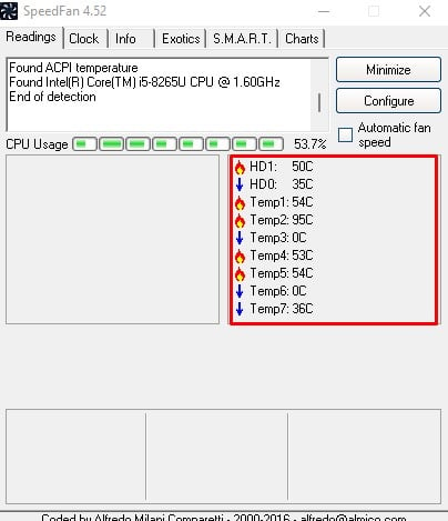 speedfan temp reading