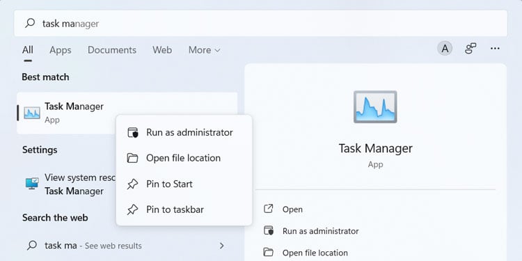 start task manager