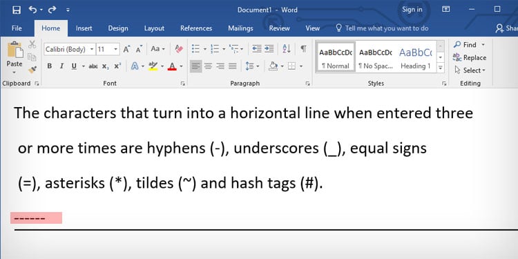 turns-into-horizontal-line