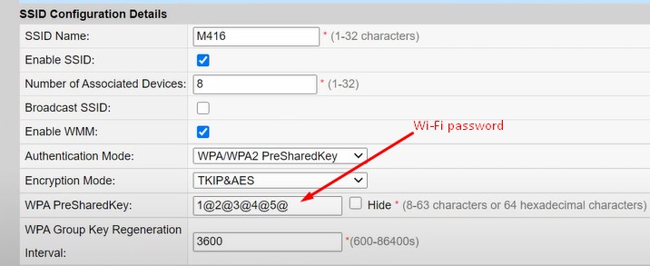 wi-fi password