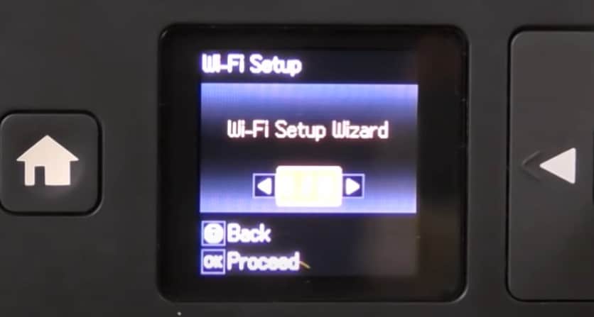 wifi setup wizard in epson