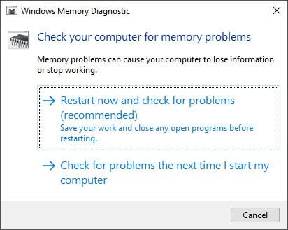 windows-memory-diagnostic