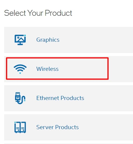 wireless-select your product